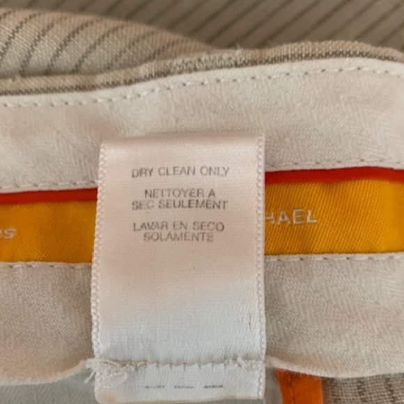 Michael Kors 100% Linen Stripe Pants 36x30 - Picture 9 of 9